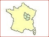 Kaart Lormes, Bourgogne, Frankrijk